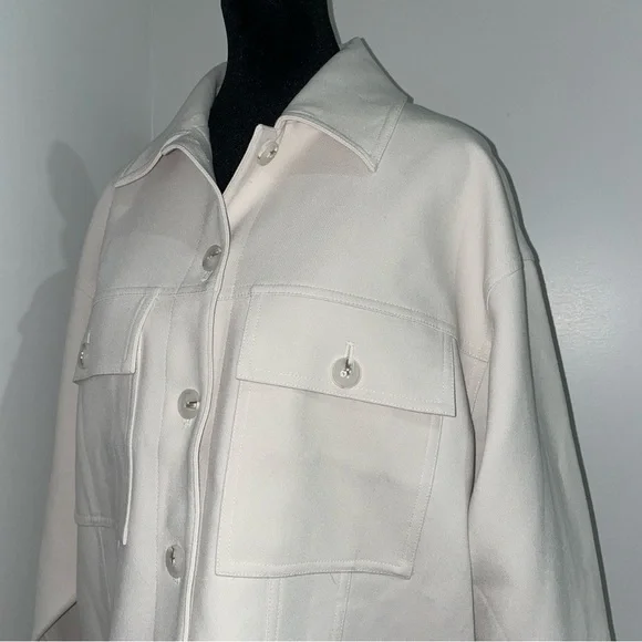 NEW! Dissh- Oversized Jil Silver Tailored Trucker Jacket Light Jacket Size US 2